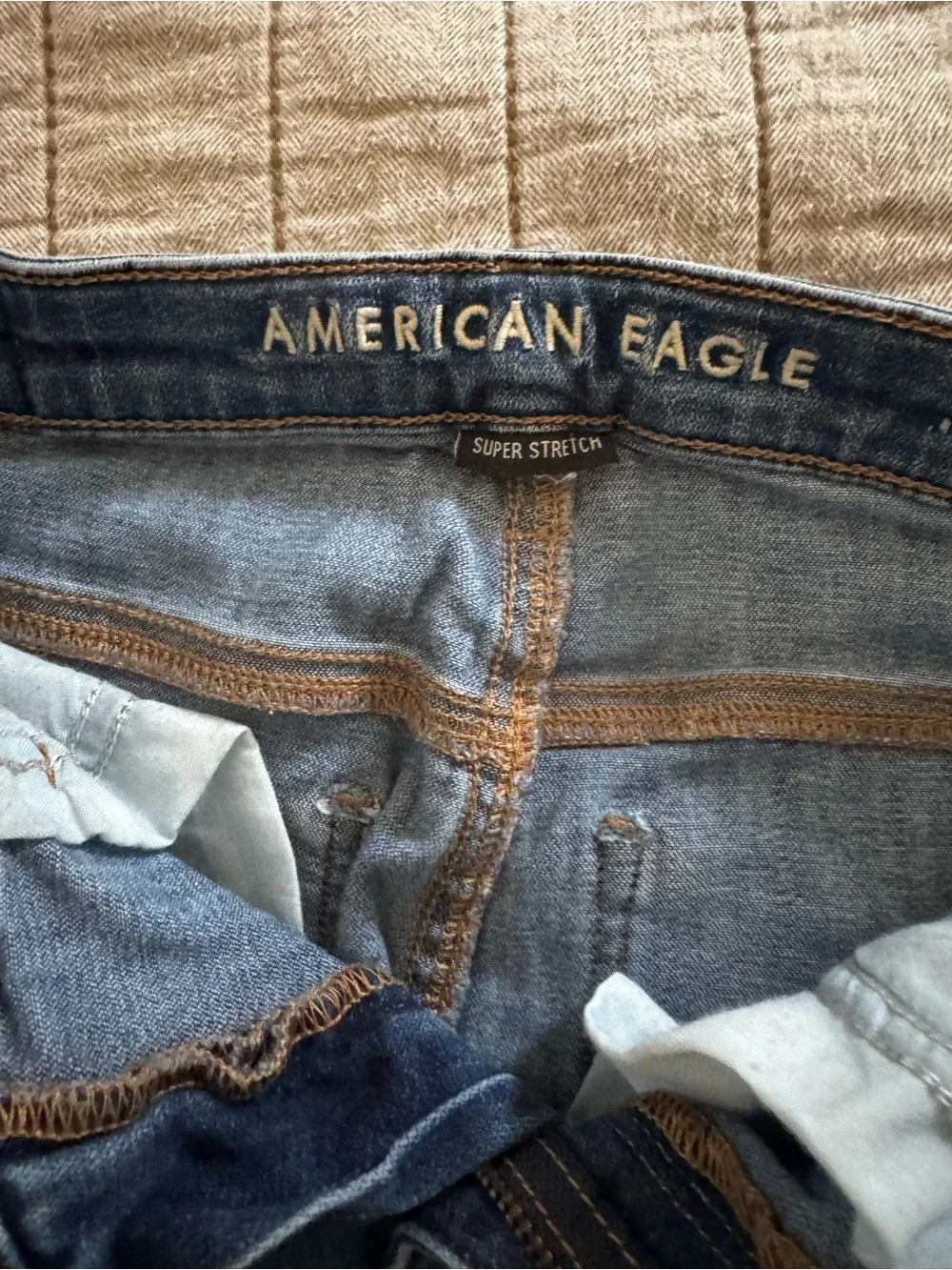American Eagle Outfitters Dark Wash Super Stretch Skinny Jeans